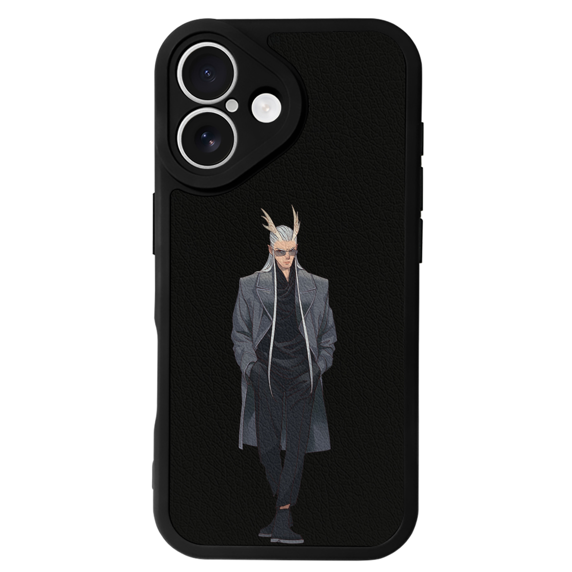 （画像用） Ne Zha 2 ナタ 魔童の大暴れ 【iPhone 16シリーズ対応】シリコンスマホケース（レザー調） 材質：シリコン